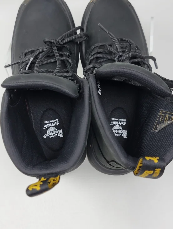 Dr. Martens Crewson Combat Boots Black Nubuck Lace Up Men's Size 4 New - Picture 10 of 10